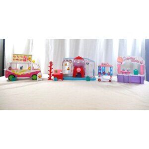 Shopkins S3 Food Fair Scoops Ice Cream Truck  Retired an Sweet Spots Donut Cotto